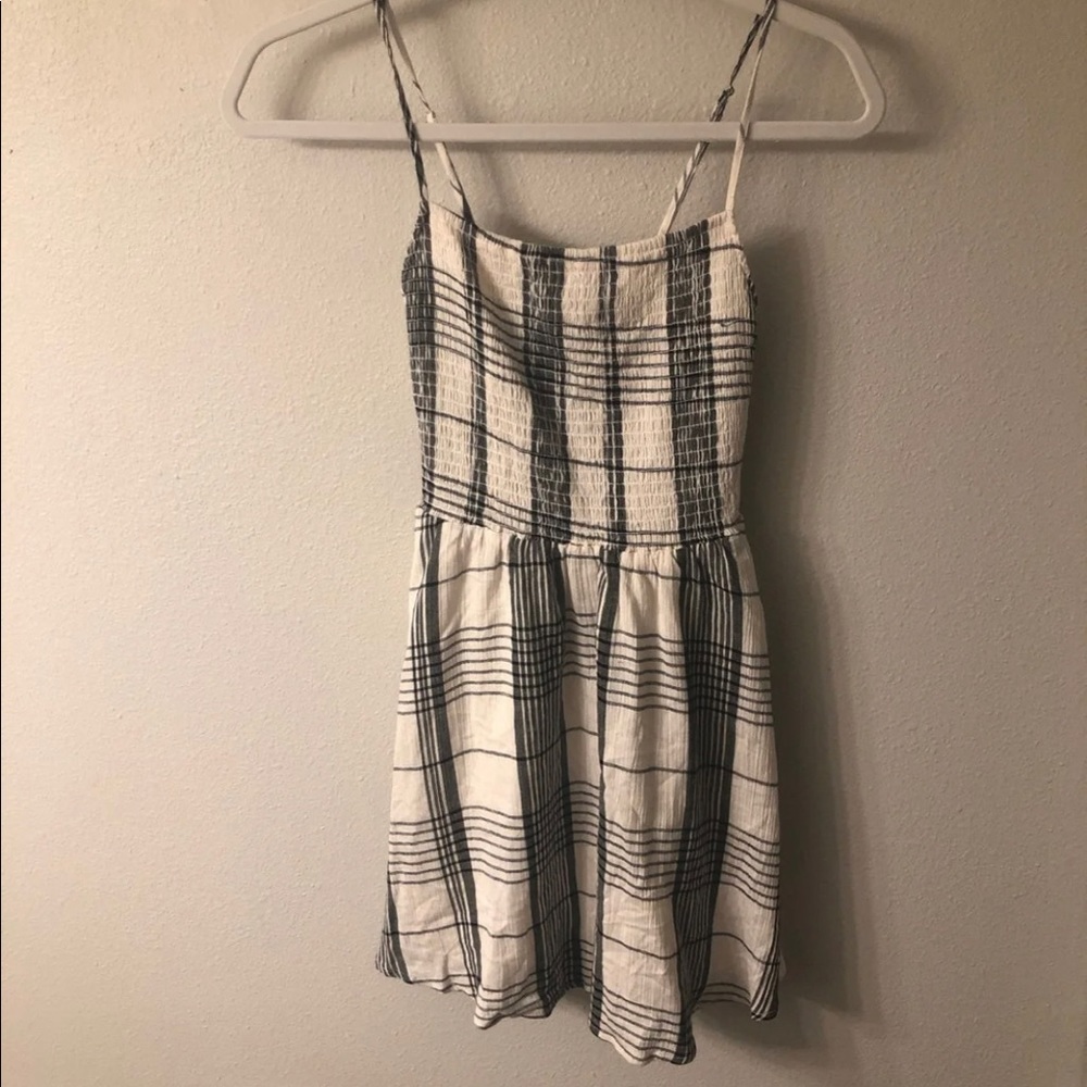 Checkered mini dress